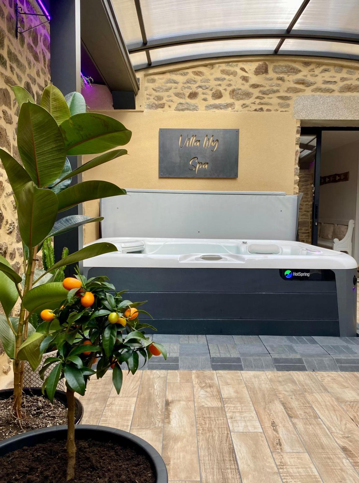 Villa Lily Spa, Chambre D'Hotes Avec Spa Privatif La Vicomté-sur-Rance Extérieur photo